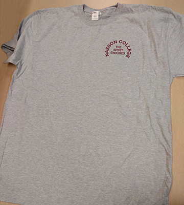 Nasson College The Spirit Endures Gray T-Shirt
